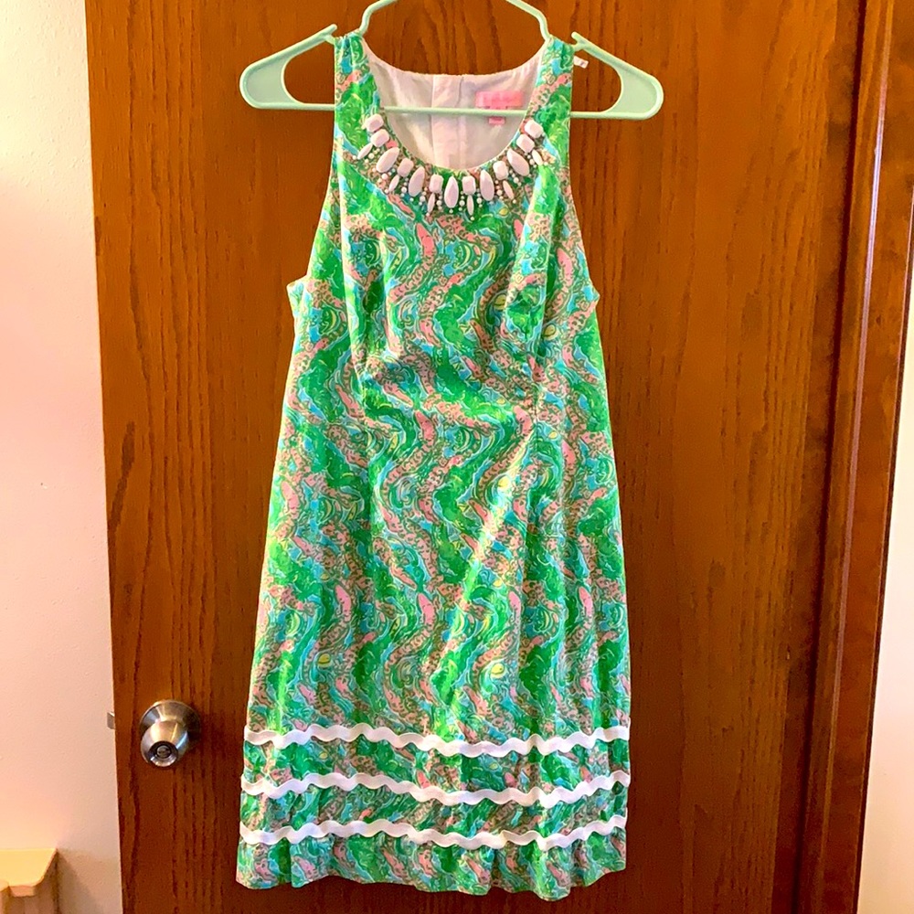 Lily Pulitzer Crocodile / Alligator Print Dress